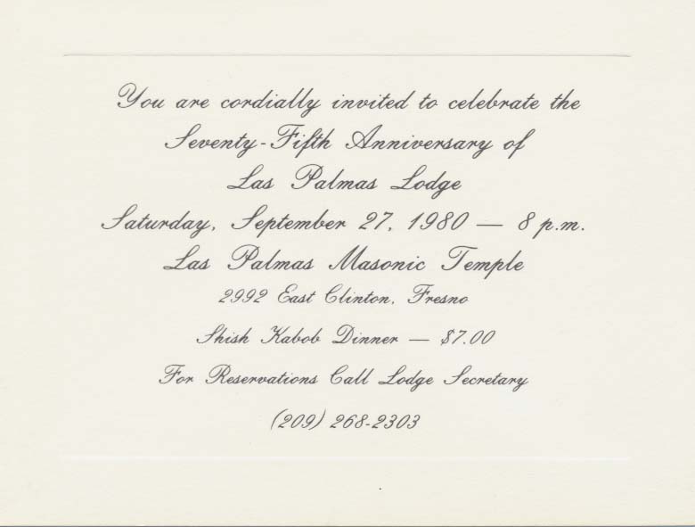 75 year invitation