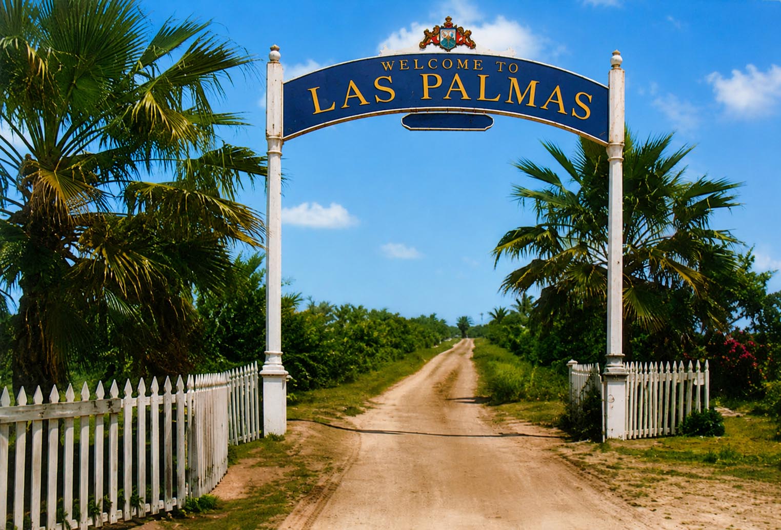Las Palmas vineyards sign