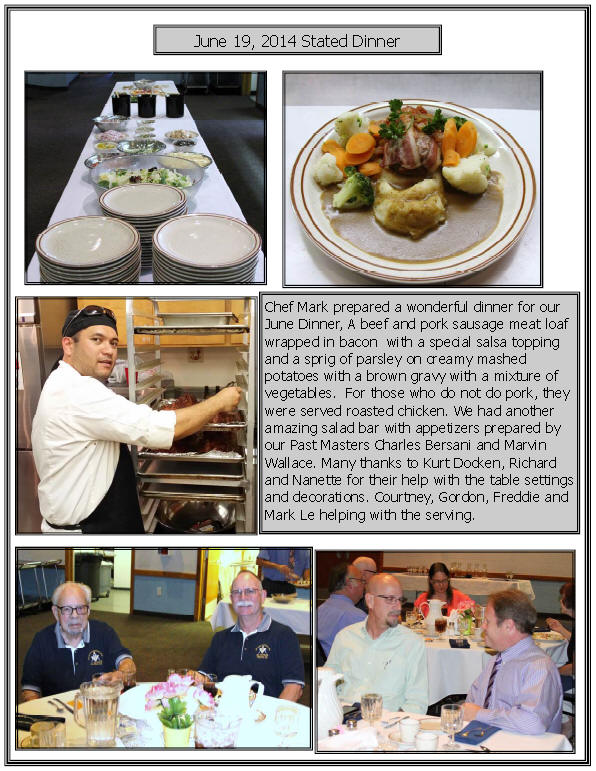 June 2014 SM dinner